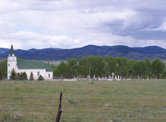 St John's the Evangelist Church and Cemetery near Cardwell, Jefferson County Montana