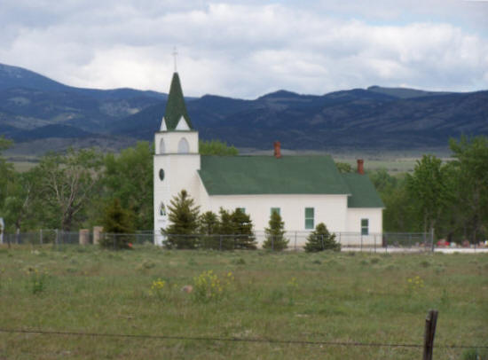 St John's the Evangelist Church near Cardwell, Jefferson County Montana