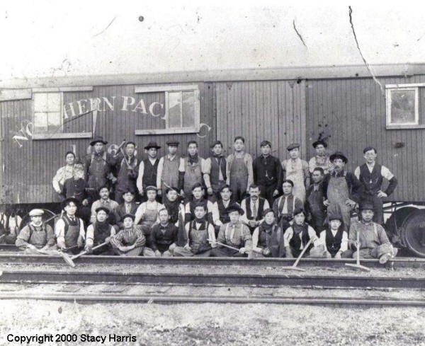 Charles Landergreen and Railroad Crew