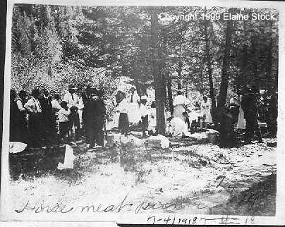 The Horsemeat Picnic, July 4, 1918, Near Canyon Ferry, Lewis and Clark County, Montana