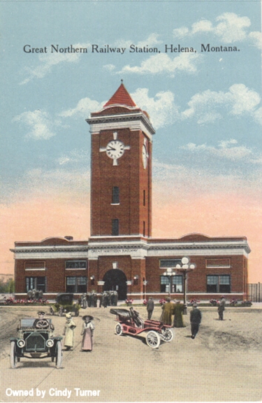 Postcard - Great Northern Railway Station, Helena