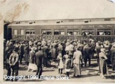 Train Leaving the Station in Helena