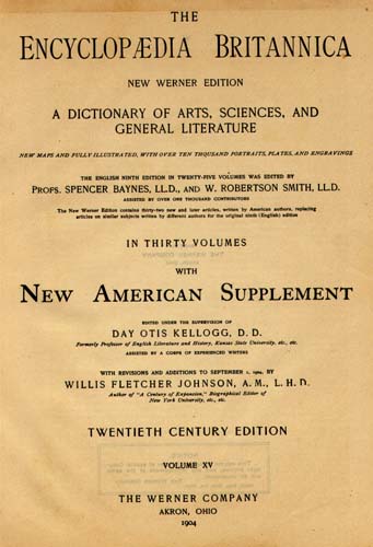 Title Page Encyclopaedia Britannica 1940