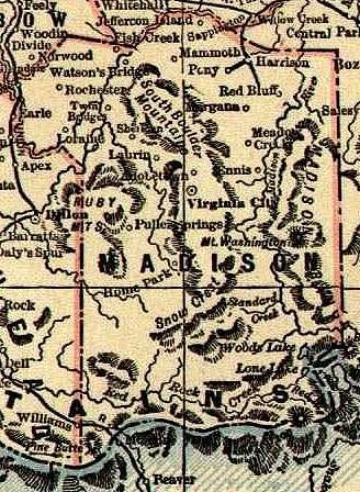 1893-1895 Map of Madison County, Montana