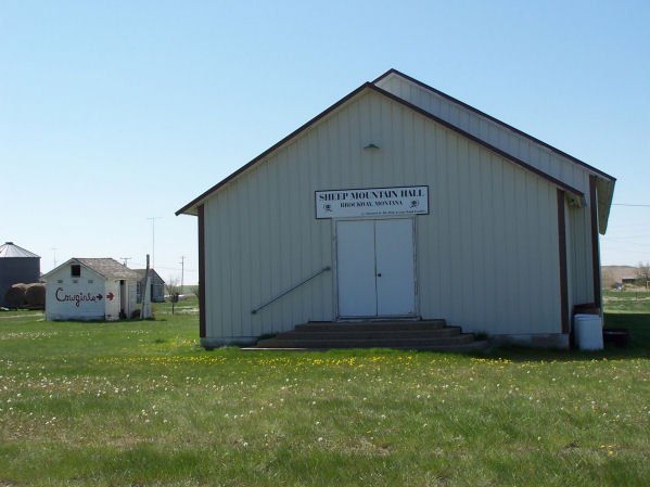 Sheep Mountain Hall, Brockway, McCone County, Montana