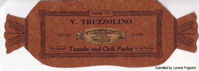 Truzzolino Tamale Menu