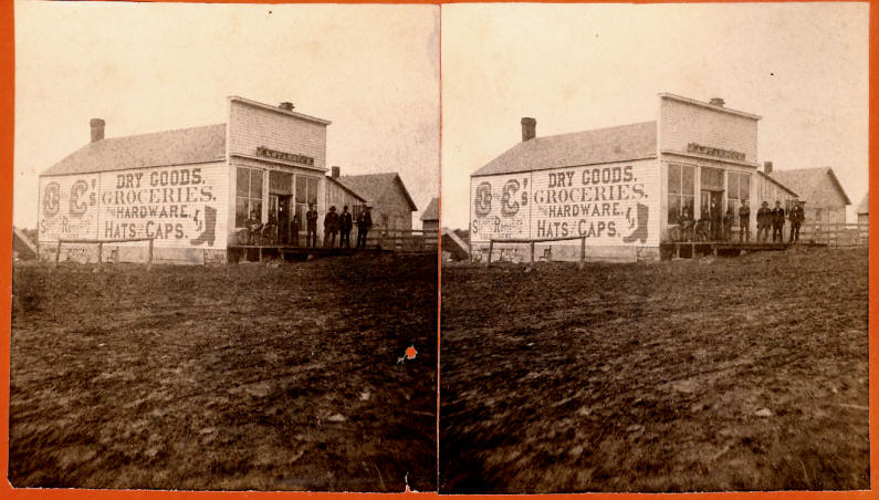 Early Store and Bad Streets, Valier, Pondera County, Montana