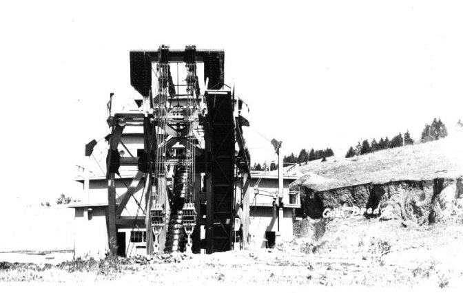 Gold Dredge at Pioneer City, Powell County, Montana
