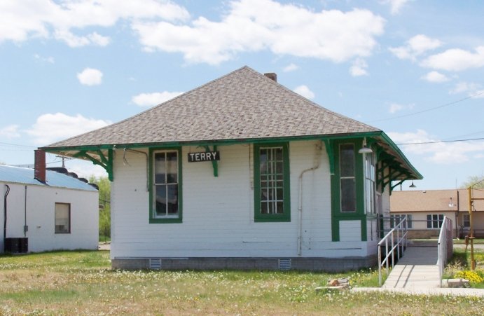 Train Depot, Terry, Prairie County, Montana