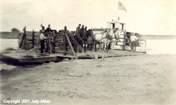 Missouri River Ferry Boat, Richland County, Montana