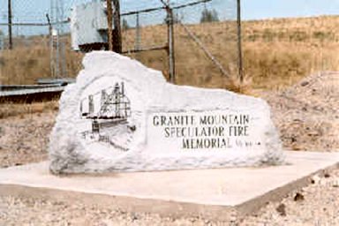 Granite Mountain Speculator Mine Memorial Rock