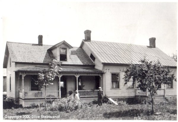 Unknown People and House, Possibly in Butte, Silver Bow County, Montana