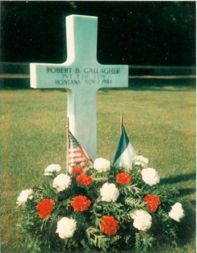 Robert Bernard Gallagher, Cross in France