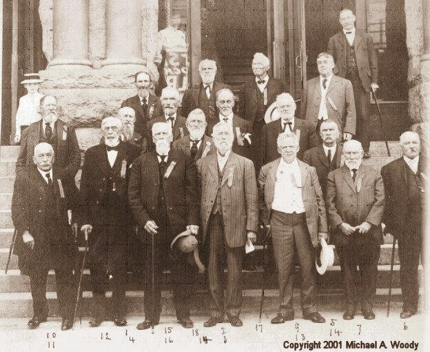 Group of Men at Pioneer Meeting 1911, Butte