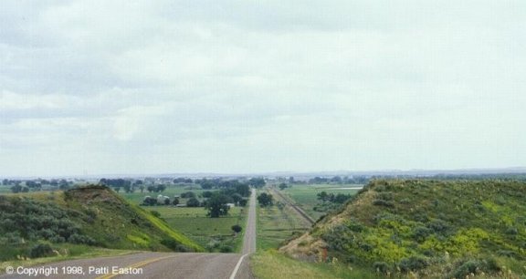 County Line From Rosebud County, Treasure County, Montana