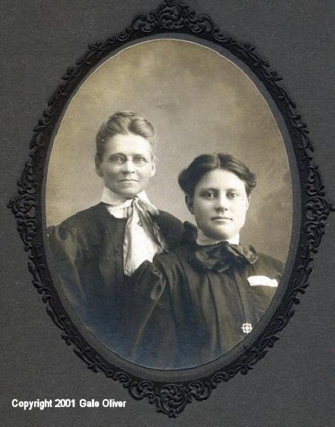 Adrienne Rogers Chansce & Mary Etta Scott, Judith Gap, Wheatland County, Montana