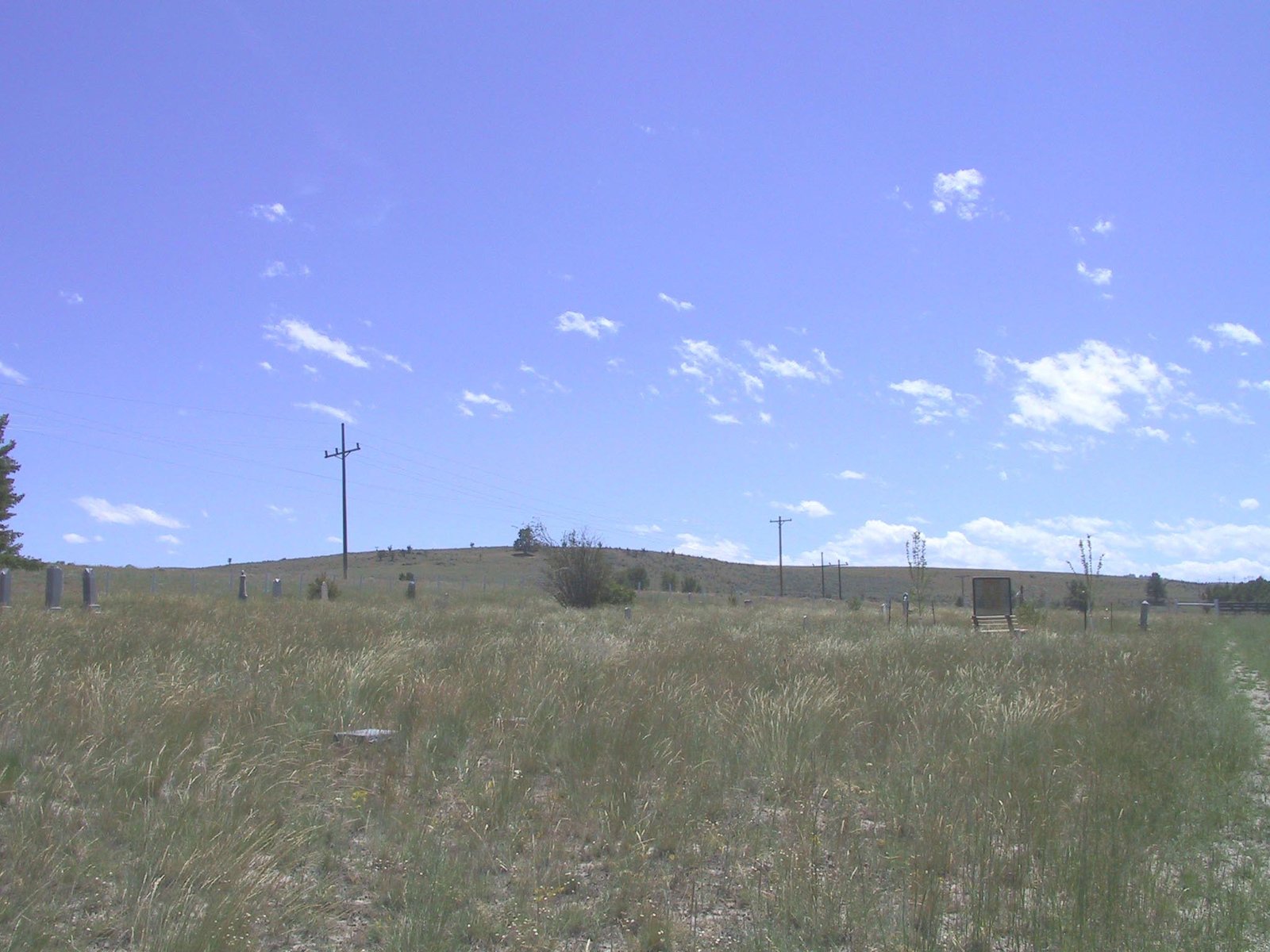 Grantsdale cemetery looking south